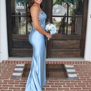 Pretty Blue Prom Dress